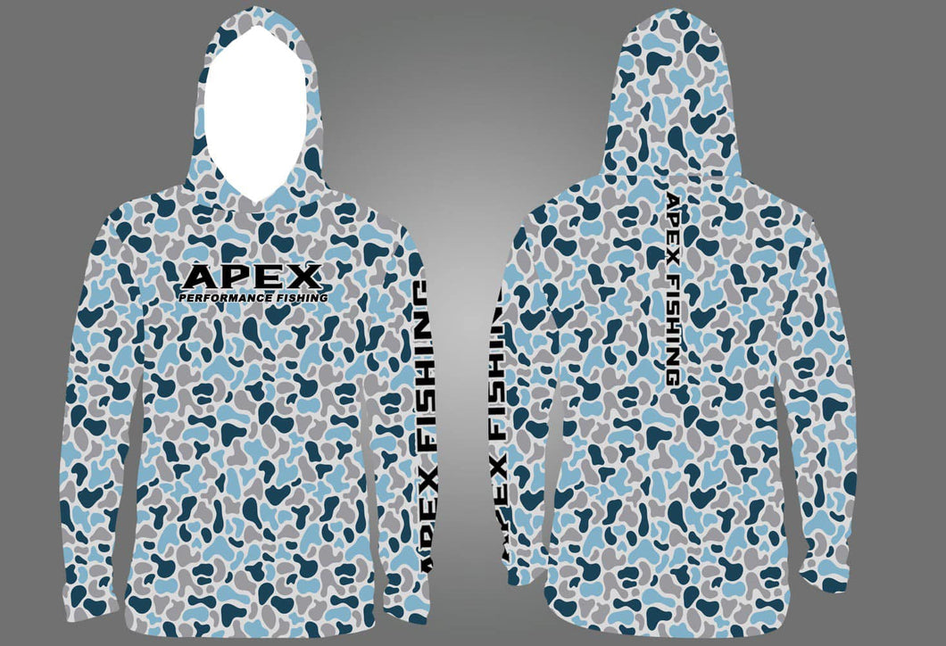 Blue & Gray Camo Hoodie