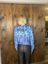 Load image into Gallery viewer, Blue Mesh Long Sleeve
